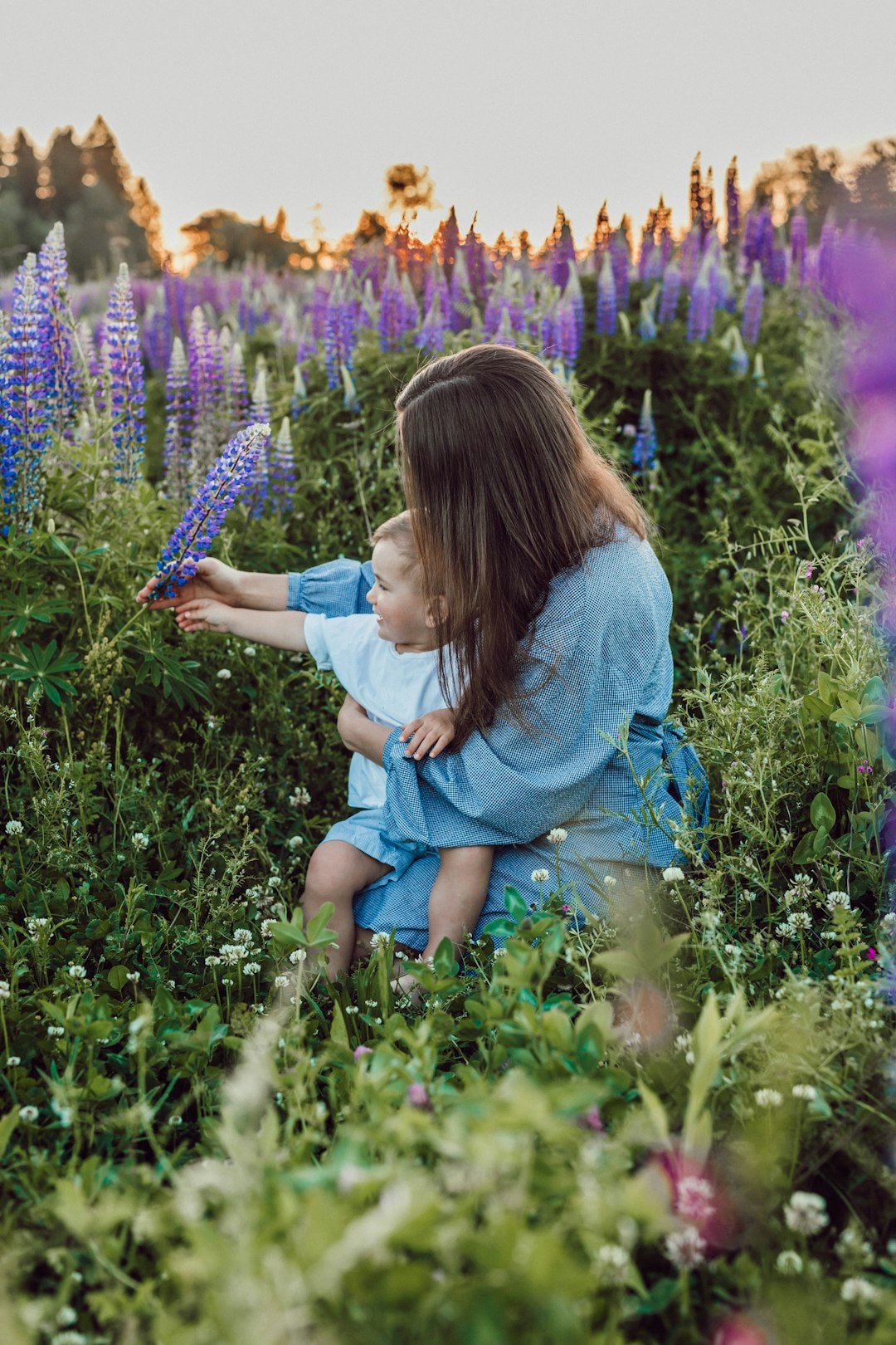A family enjoying time outdoors in the Pacific Northwest